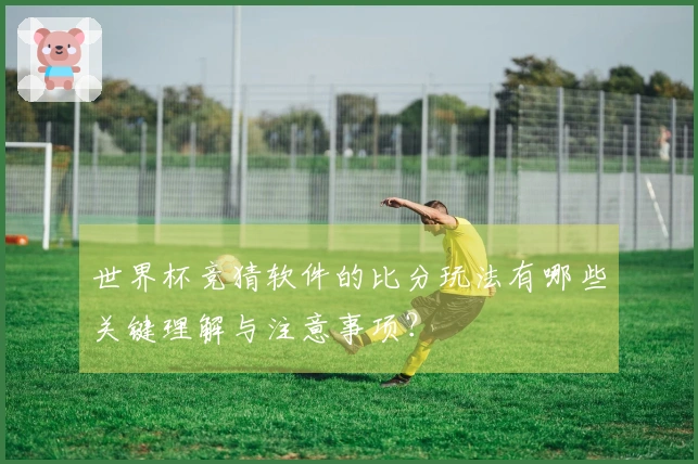 世界杯竞猜软件的比分玩法有哪些关键理解与注意事项？